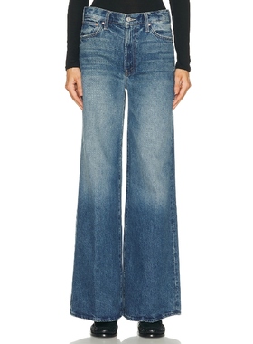 MOTHER DITCHER 阔腿 蓝色REVOLVE小众新款