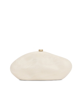 [春季新品]Cult Gaia THE CALDERA简约风奶油白手拿包REVOLVE