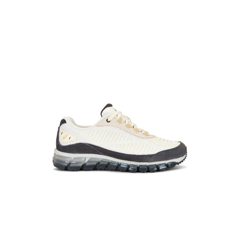 Asics夏季新品米白色运动鞋复古风系带厚底休闲球鞋REVOLVE