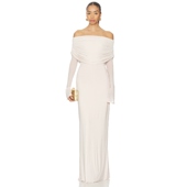 Deme 新品 Gabriella米白抹胸长裙优雅风褶皱裙REVOLVE 春季