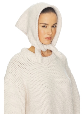 Helsa KELCEY 围巾米色静奢风老钱风头巾REVOLVE小众新款