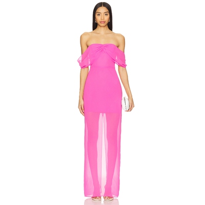 [春季新品]Amanda Uprichard DARIEN 长裙 粉色REVOLVE小众