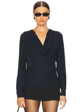 L'Academie 衬衫 黑色y2k辣妹风长袖上衣REVOLVE