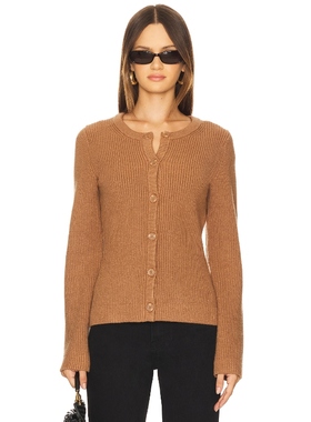 [冬季新品]Stitches & Stripes复古风棕色系扣针织开衫REVOLVE