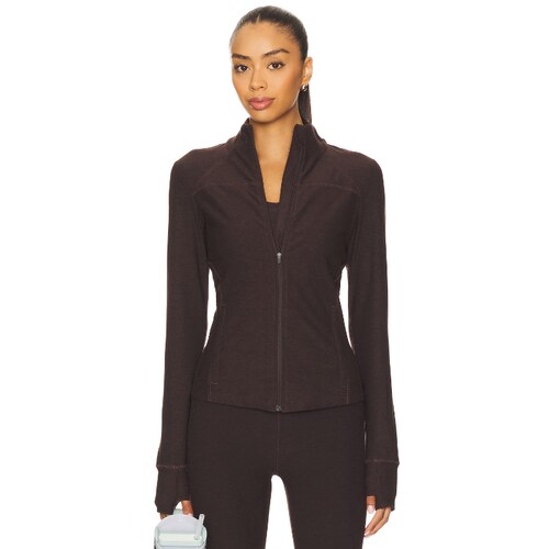 Beyond Yoga TRAILS 夹克 巧克力色 美式休闲风REVOLVE小众新款