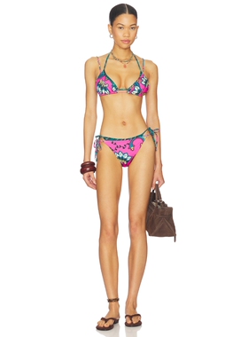 eywasouls malibu LAYLA 比基尼套装 revolve小众新款 桃紅色