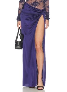 The Andamane ZOHRA 长款半身裙 紫色REVOLVE小众新款