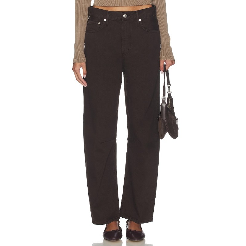 Citizens of Humanity MIRO 桶形 巧克力色REVOLVE小众新款