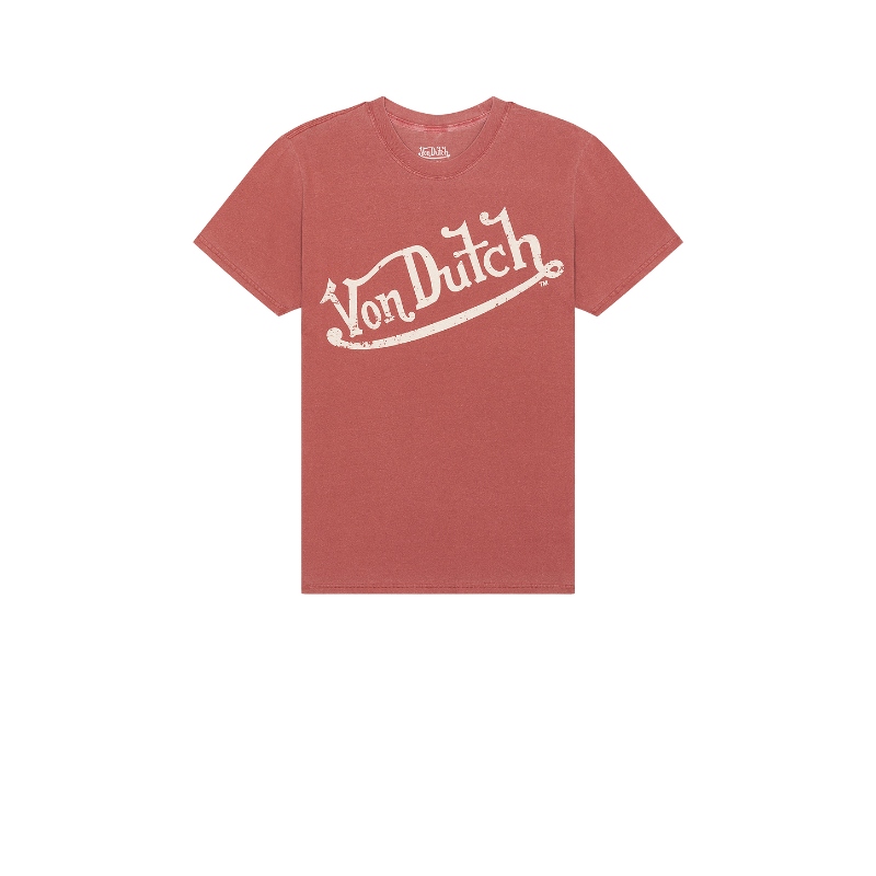 Von Dutch LOGO T恤 红色 REVOLVE小众新款