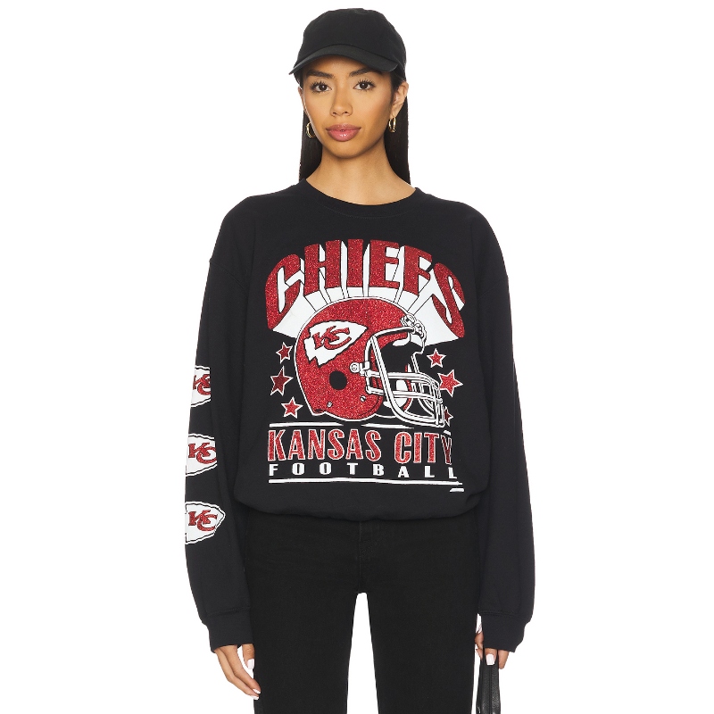 Junk Food CHIEFS 汗衫 黑色运动复古风REVOLVE小众新款