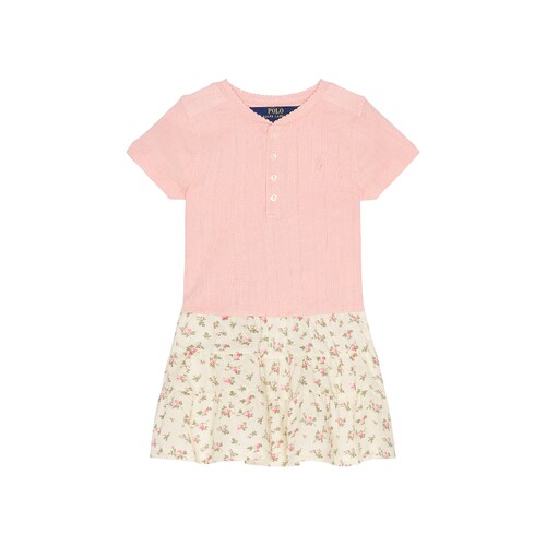 Polo Ralph Lauren粉色早秋新品连衣裙碎花甜美风迷你裙REVOLVE