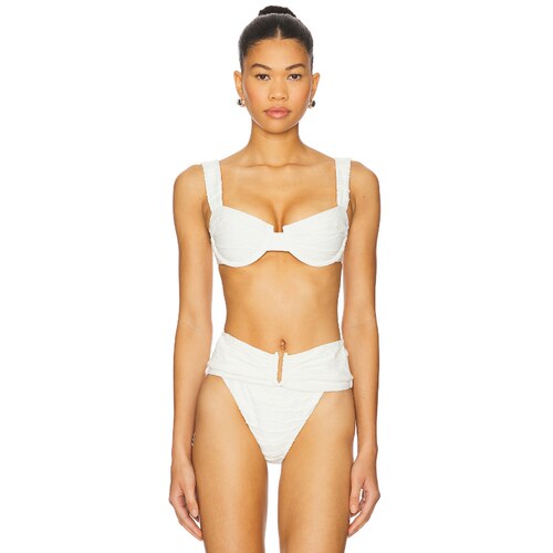 DEVON WINDSOR 比基尼文胸上衣 白色y2k辣妹风REVOLVE