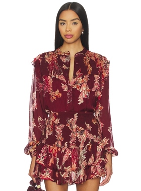 [春节穿搭]HEMANT AND NANDITA TOP上装红色y2k辣妹风REVOLVE新款