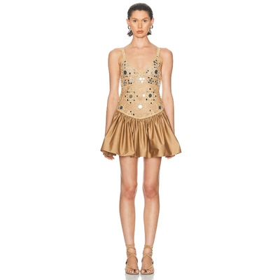 [冬季新品]retrofete THELMA 裙子 米色 性感礼服REVOLVE小众