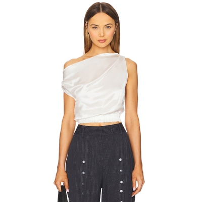 NONchalant Label 露肩上衣 象牙白y2k辣妹风REVOLVE