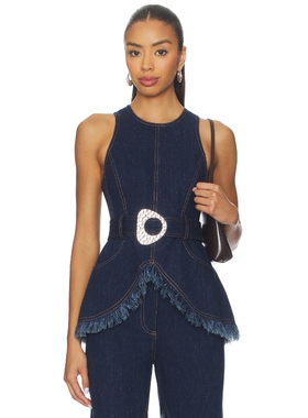 [春季新品]Alexis REED 上装蓝色辣妹风REVOLVE小众新款