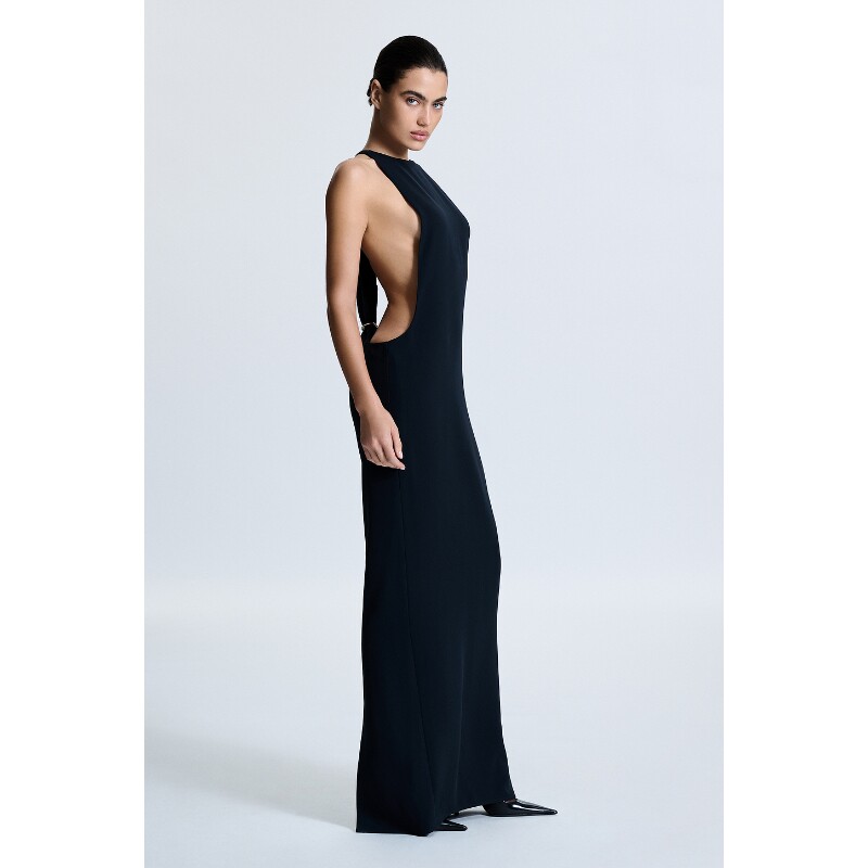 REVOLVE LOS ANGELES黑色连衣裙露背辣妹风秋冬新品长裙REVOLVE