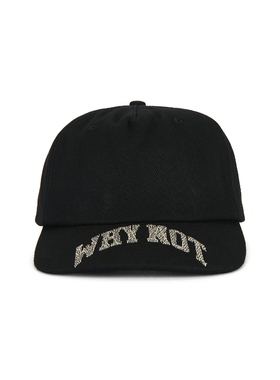 Honor The Gift 威少潮牌 WHY NOT 鸭舌帽 黑色REVOLVE小众新款