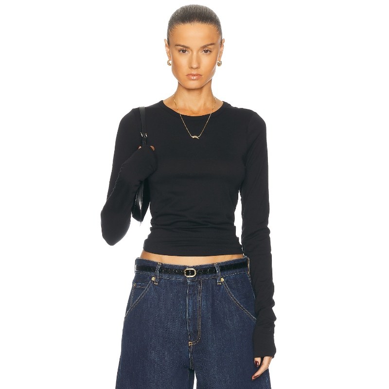 [冬季新品]Eterne 上装长袖上衣黑色y2k辣妹风REVOLVE冬季保暖,女装/女士精品,毛针织衫,淘宝优惠券,粉丝福利购,淘宝优惠卷