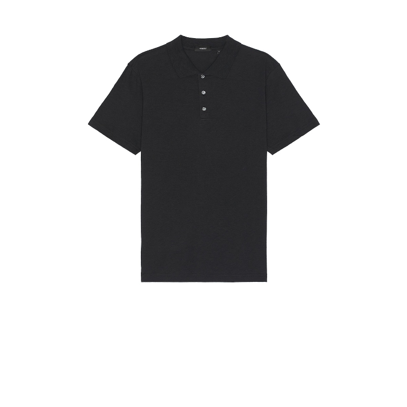 Theory POLO 衫 黑色REVOLVE小众新款