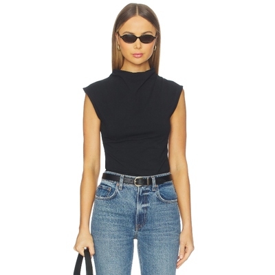 Nation Los Angeles LULU 上装 黑色 y2k辣妹风REVOLVE小众新款