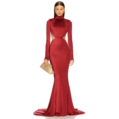 Michael Costello 长裙红色REVOLVE