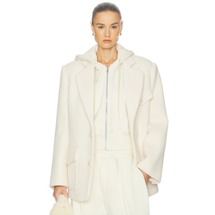 Helsa 西装外套象牙白静奢风老钱风REVOLVE小众新款