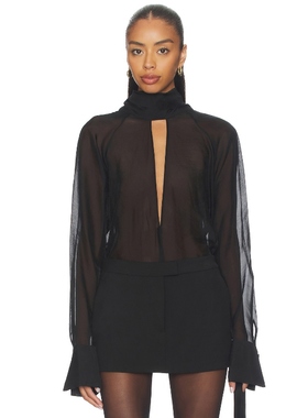 L'Academie AIDEN 上装 黑色 y2k辣妹风REVOLVE小众新款