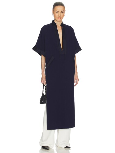 Helsa 深V领短袖衬衫深蓝26SS春夏新品 REVOLVE