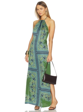 MISA Los Angeles SAMANTHA 裙子 revolve小众新款 绿色，蓝色