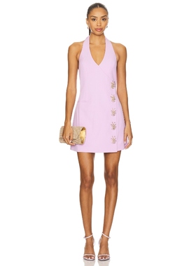 The Wolf Gang Inka Mini Vest Dress 薰衣草REVOLVE小众新款