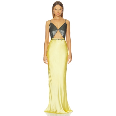 [冬季新品]Paris Georgia KATIE 裙子 黄色REVOLVE小众