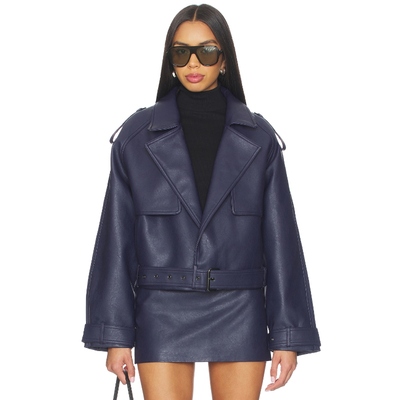 Nakedvice MADDEN 夹克 藏青色REVOLVE小众新款