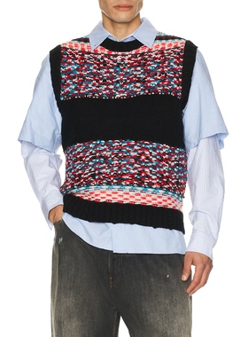 Andersson Bell Nordic Crew Neck Vest 黑色REVOLVE小众新款