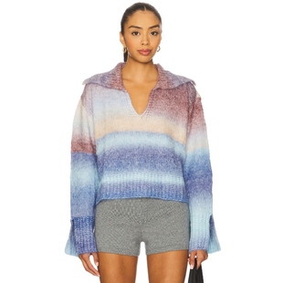 Solid Striped 彩虹多巴胺毛衣羊毛衫 新品 LOLA REVOLVE 冬季