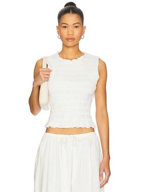 PISTOLA PHOEBE 背心 白色 y2k辣妹风REVOLVE小众新款