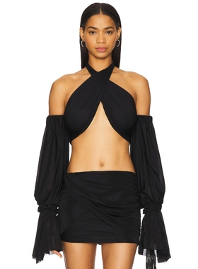 Aniye Records SUKI 上装 黑色 y2k辣妹风REVOLVE小众新款