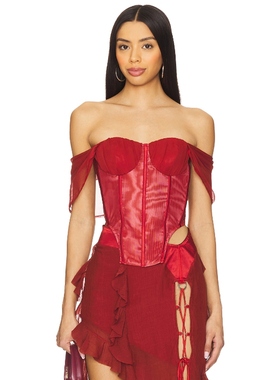 [冬季新品]AMOR MIA ASSASSIN 紧身衣 红色REVOLVE小众新款