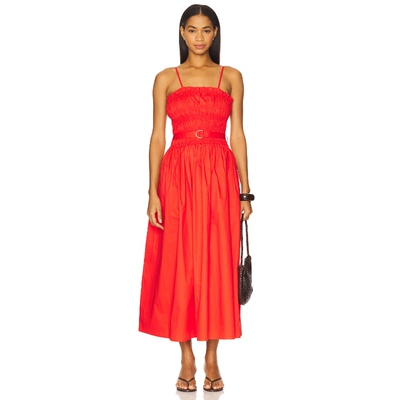 [春季新品]Karina Grimaldi PANAMA 纯色连衣裙女 橙色REVOLVE