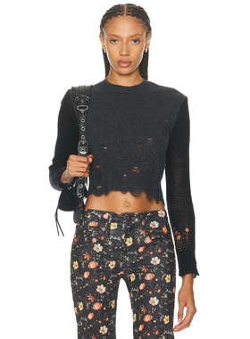 [冬季新品]R13 毛衣 深灰色REVOLVE小众冬季保暖