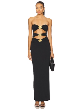 CIN CIN ROME ORCHID 裙子 黑色REVOLVE小众新款