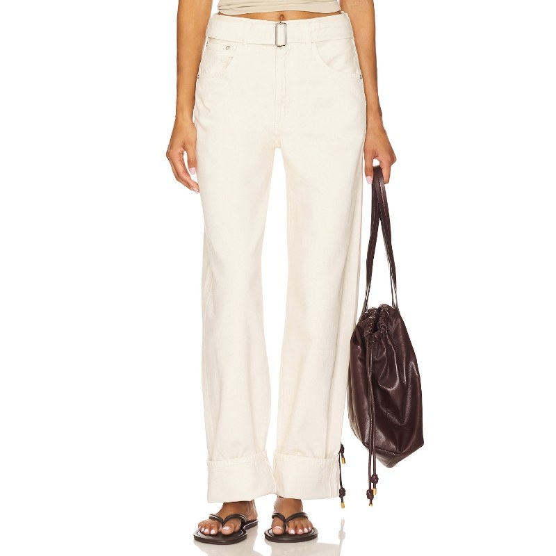 [冬季新品]AGOLDE 阔腿牛仔长裤 象牙白 棉REVOLVE复古通勤风,女装/女士精品,牛仔裤,淘宝优惠券,粉丝福利购,淘宝优惠卷