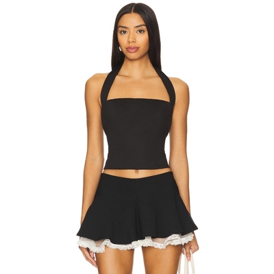 MAJORELLE LUANA 上装 黑色REVOLVE小众新款