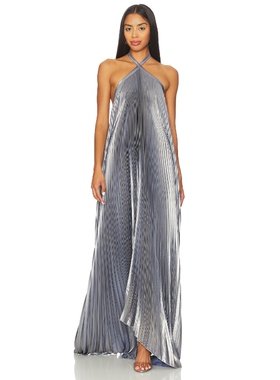 L'IDEE DEESSE 裙子 金属银色REVOLVE小众新款