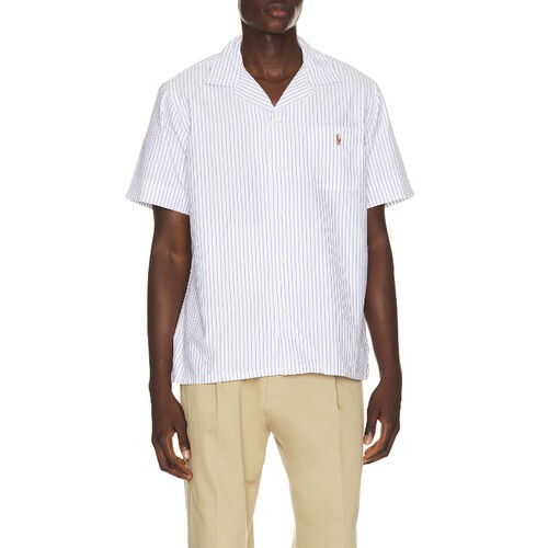 Polo Ralph Lauren白色上衣条纹翻领休闲衬衫秋冬新品REVOLVE