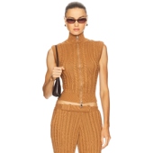 春季 CAMILA 新品 SEVEN WONDERS 上装 棕色辣妹风REVOLVE