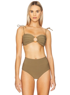 Montce Swim Tori Ties Bikini Top 绿色y2k辣妹风REVOLVE