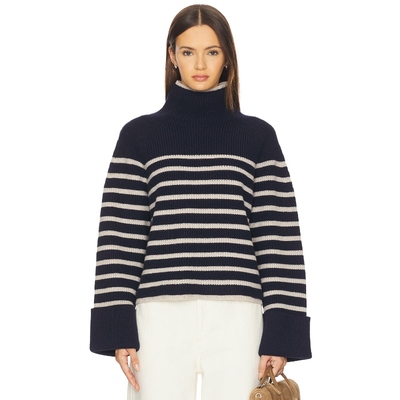 Rag & Bone ILARIA 条纹圆翻领款 藏青色REVOLVE小众新款