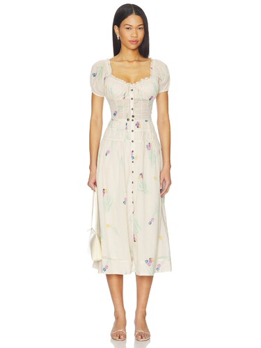 Free People FREE PEOPLE COMPLETE ME 中长款连衣裙 revolve小众