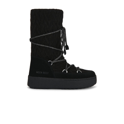 MOON BOOT LTRACK 靴子 黑色 女款REVOLVE小众新款